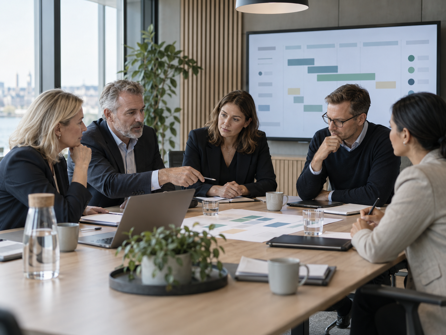 Deltagare som tillsammans planerar och leder förändring